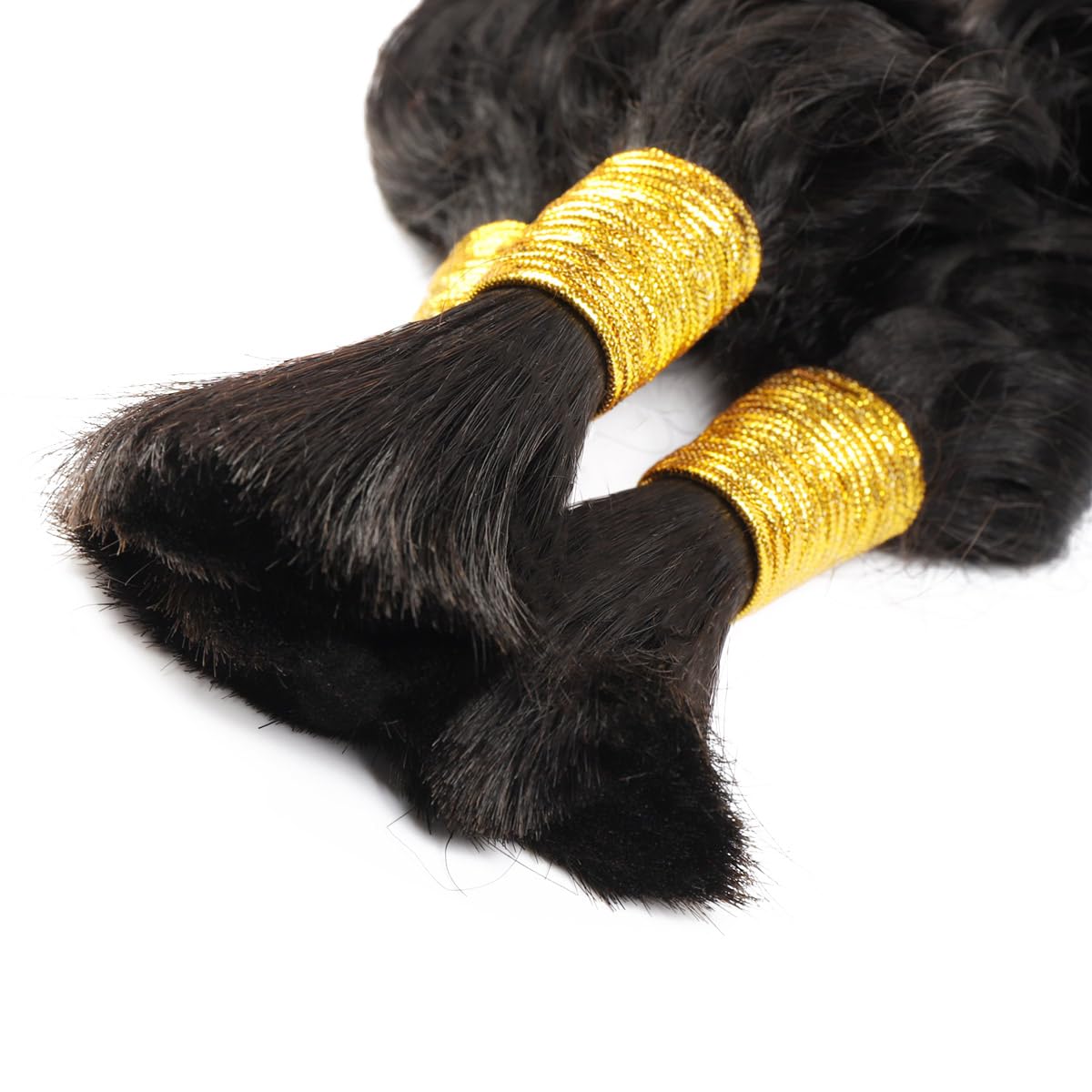 Water Wave Human Braiding Hair - Water Wave Bulk Human Hair For Braiding review and price