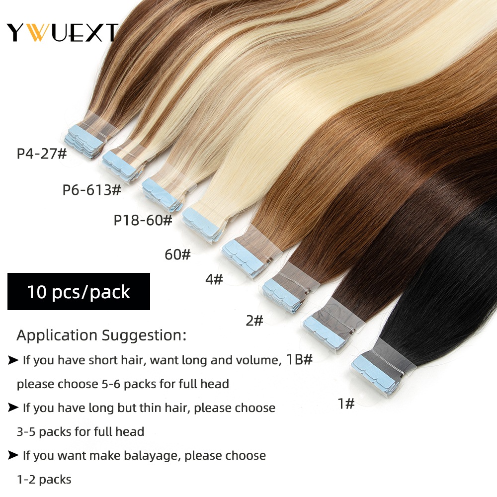 YWUEXT Mini Tape in Human Hair - Invisible Tape In Extensions Real Hair review and price
