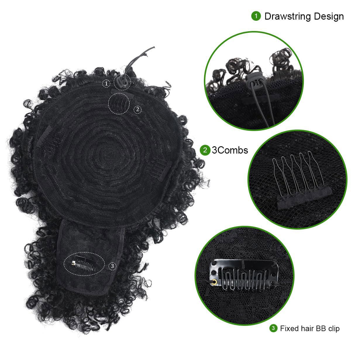 Afro Puff Kinky Curly Hair Upd - Drawstring Afro Curly Puff Ponytail review and price