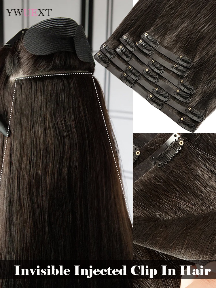 Invisible Clip in Hair Extensi - Seamless Clip In Hair Extensions Human Hair review and price