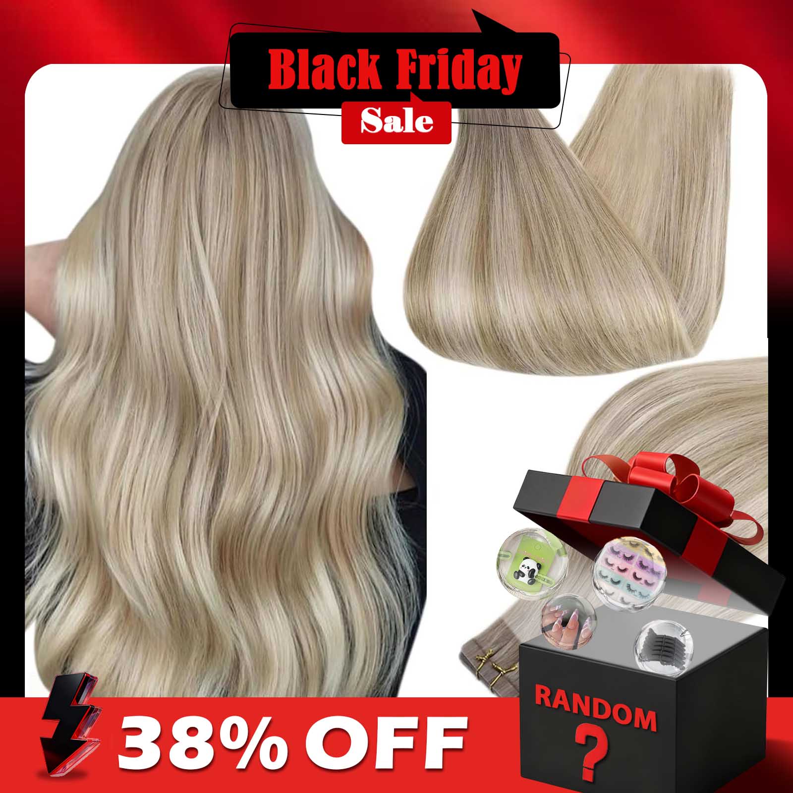 Full Shine Tape In Human Hair  - Invisible Tape In Extensions Real Hair review and price