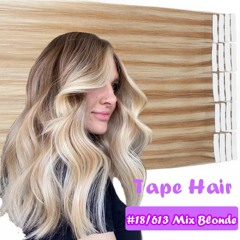 Real Human Hair Straight Tape  - Invisible Tape In Extensions Real Hair review and price