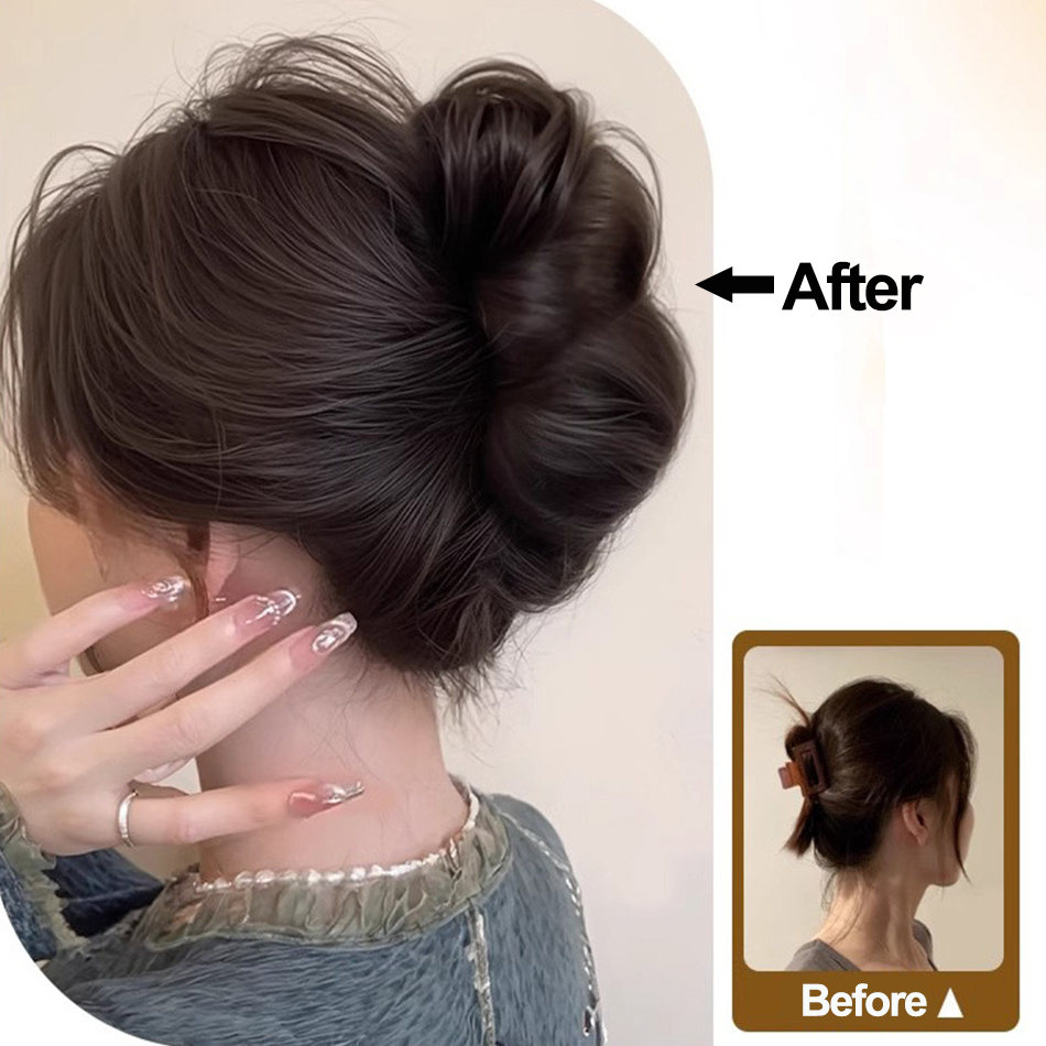 Synthetic Messy Bun Hair Piece - Claw Clip Messy Bun Hair Piece review and price