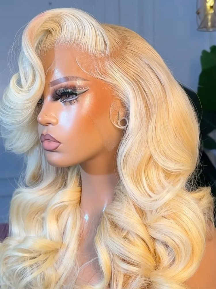 Honey Blonde 613 Body Wave Hum - 613 Blonde Body Wave Lace Front Wig review and price