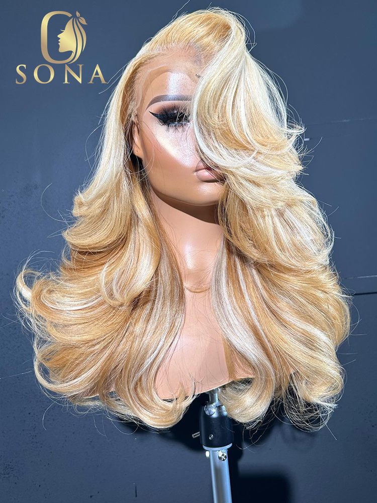 613# 27# Highlight HD Lace Fro - 613 Blonde Body Wave Lace Front Wig review and price