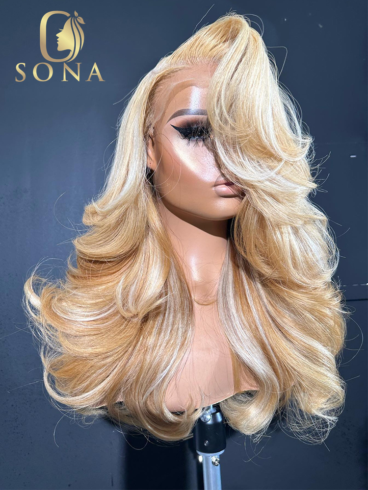613# 27# Highlight HD Lace Fro - 613 Blonde Body Wave Lace Front Wig review and price
