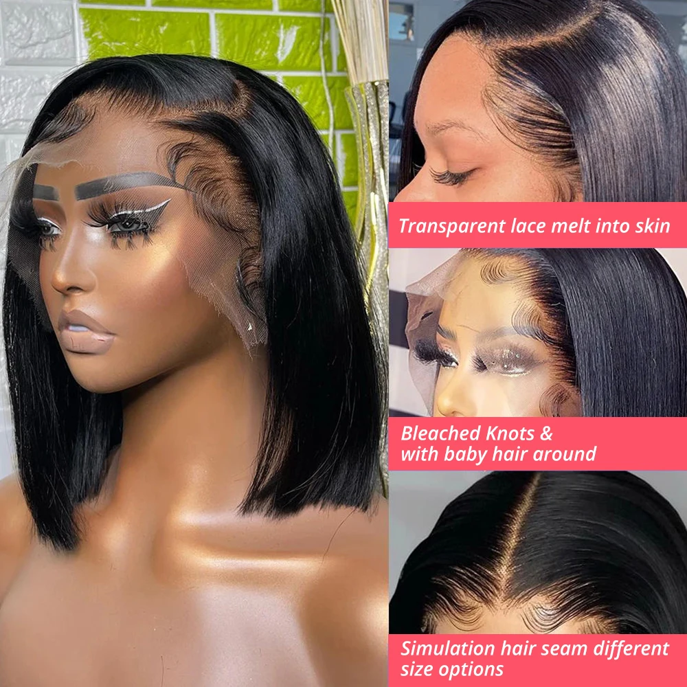 200% Density 8-14 Inch Short S - Glueless Wear And Go Human Hair Wig review and price
