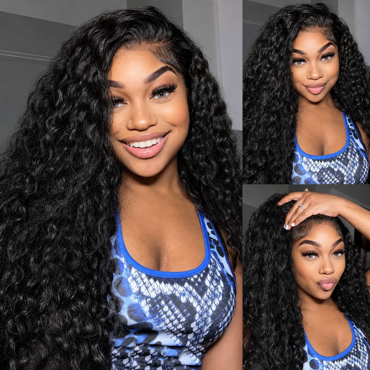 Ultra Fitted 250% Curly Wigs H - Hd Lace Frontal Wig Human Hair Pre Plucked review and price