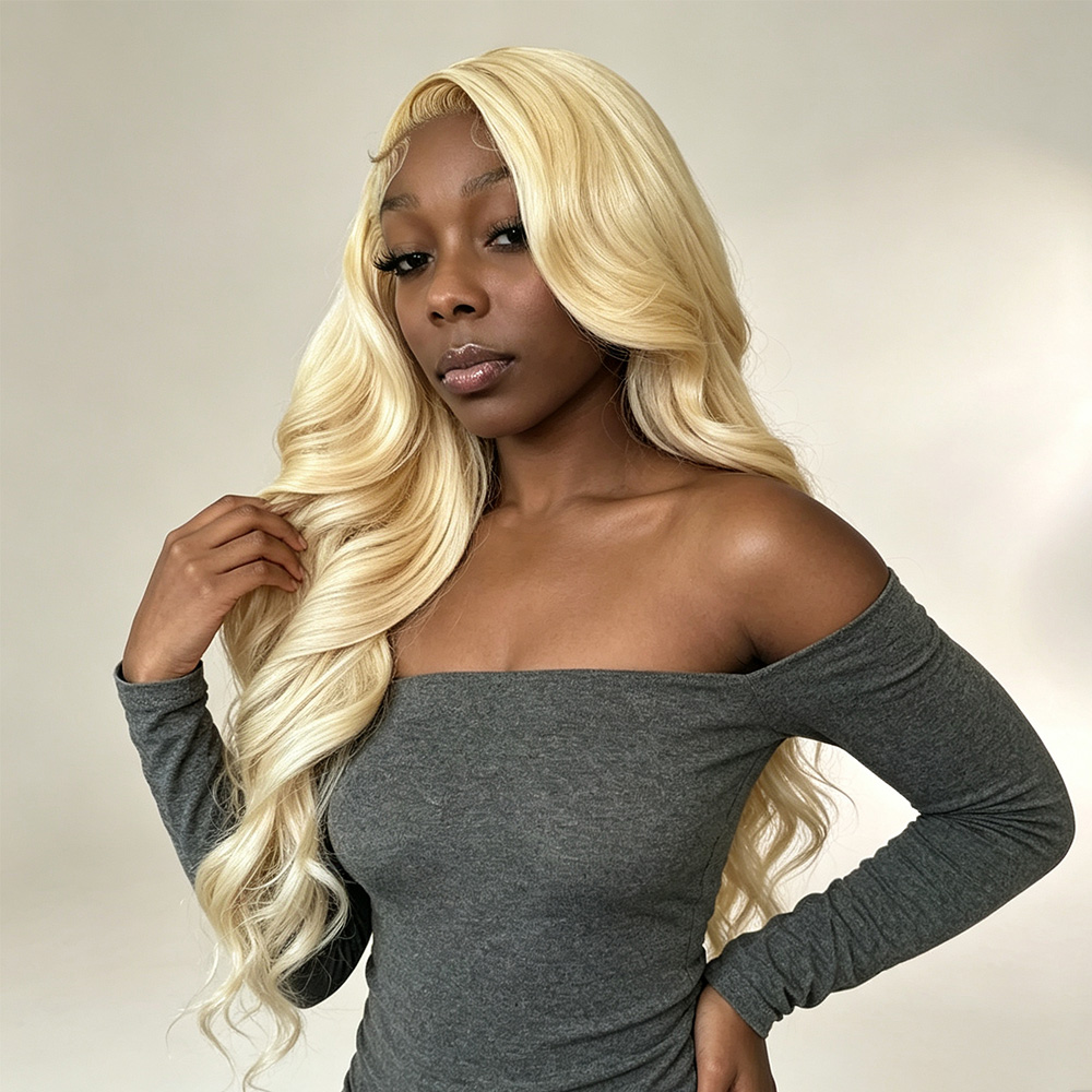13x4 13x6 HD Transparent Lace  - 613 Blonde Body Wave Lace Front Wig review and price