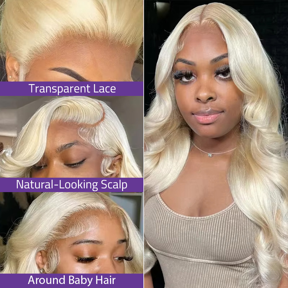 13x4 13x6 HD Transparent Lace  - 613 Blonde Body Wave Lace Front Wig review and price