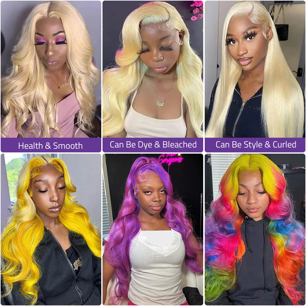 13x4 13x6 HD Transparent Lace  - 613 Blonde Body Wave Lace Front Wig review and price
