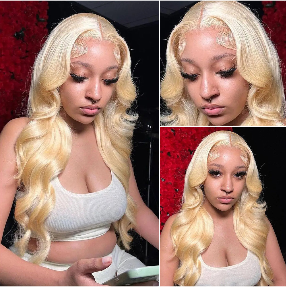 13x4 13x6 HD Transparent Lace  - 613 Blonde Body Wave Lace Front Wig review and price