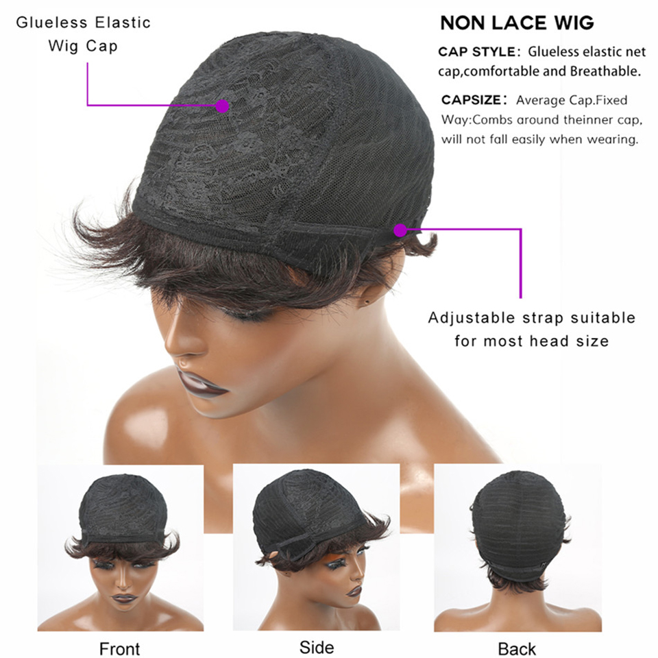 Short Human Hair Wigs Pixie Cu - Short Pixie Cut Wig Human Hair Cheap review and price
