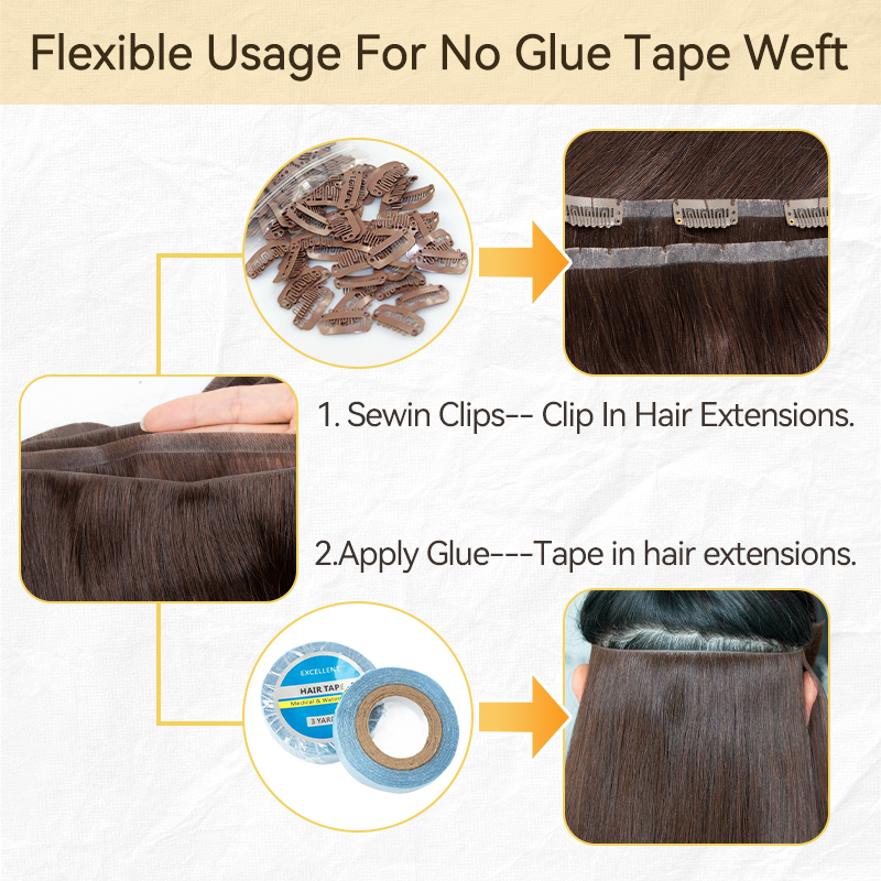 Invisible Long Tape PU Weft Hu - Invisible Tape In Extensions Real Hair review and price