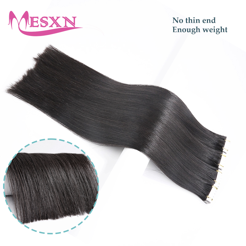 Mini Straight Tape In Human Ha - Invisible Tape In Extensions Real Hair review and price