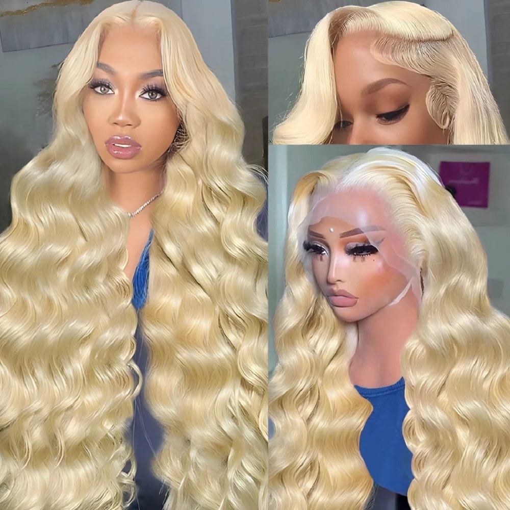 46 Inch HD Blonde 13x4 Lace Fr - 613 Blonde Body Wave Lace Front Wig review and price