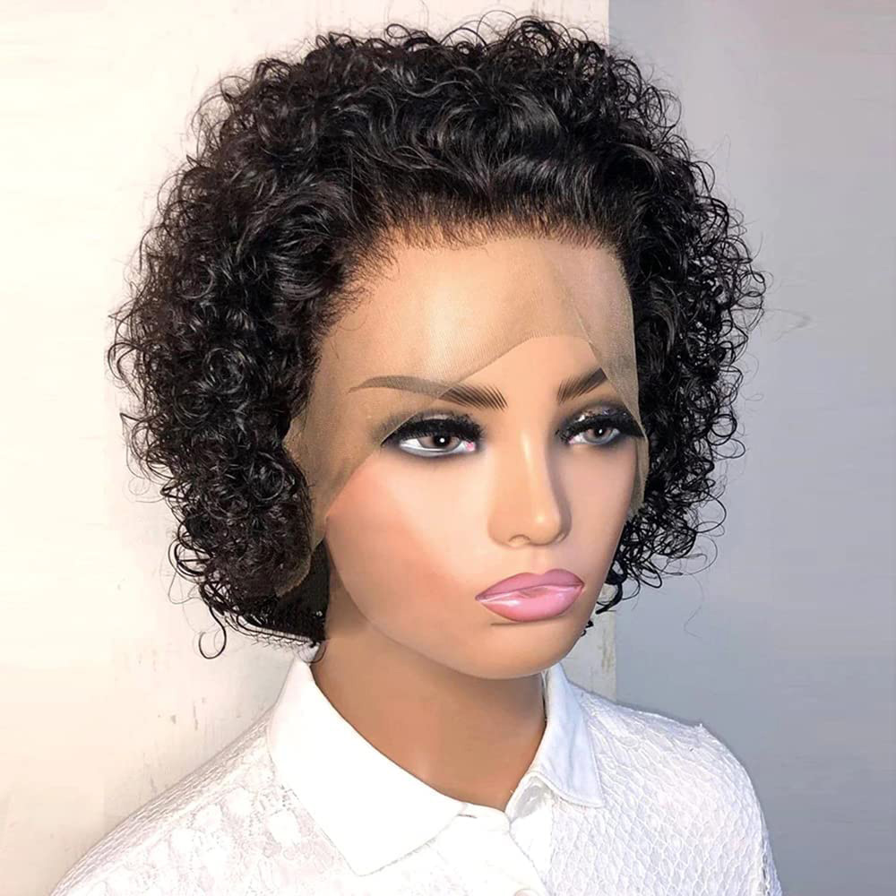 Pixie Cut Wigs 13x4 Pixie Curl - Short Pixie Cut Wig Human Hair Cheap review and price