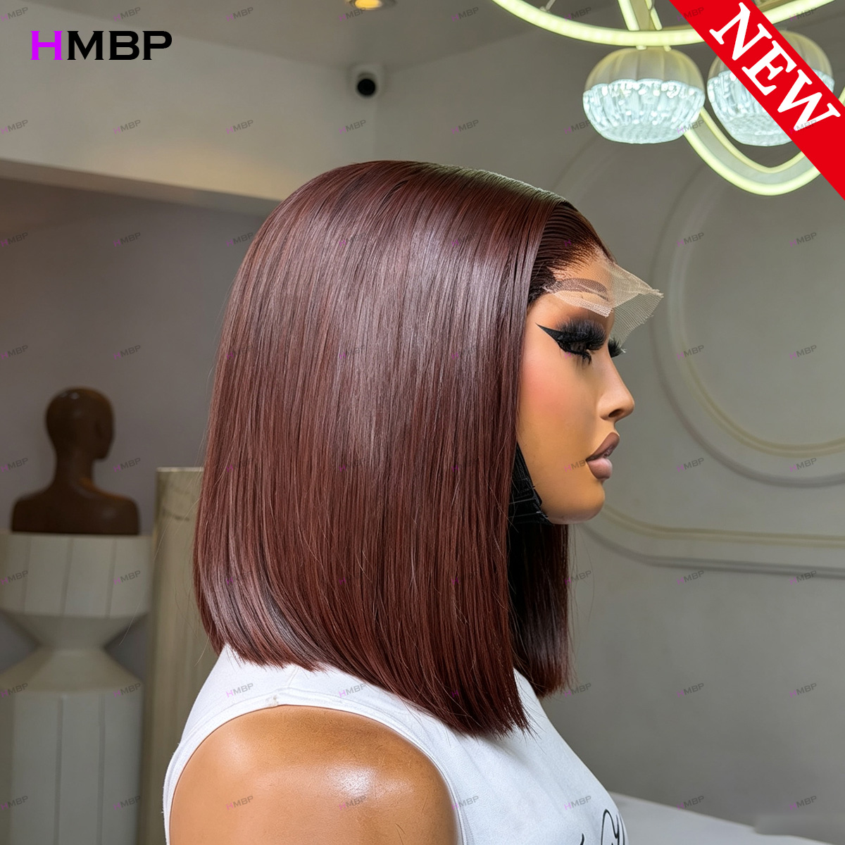 #33 Dark Auburn Straight Bob W - Glueless Wear And Go Human Hair Wig review and price