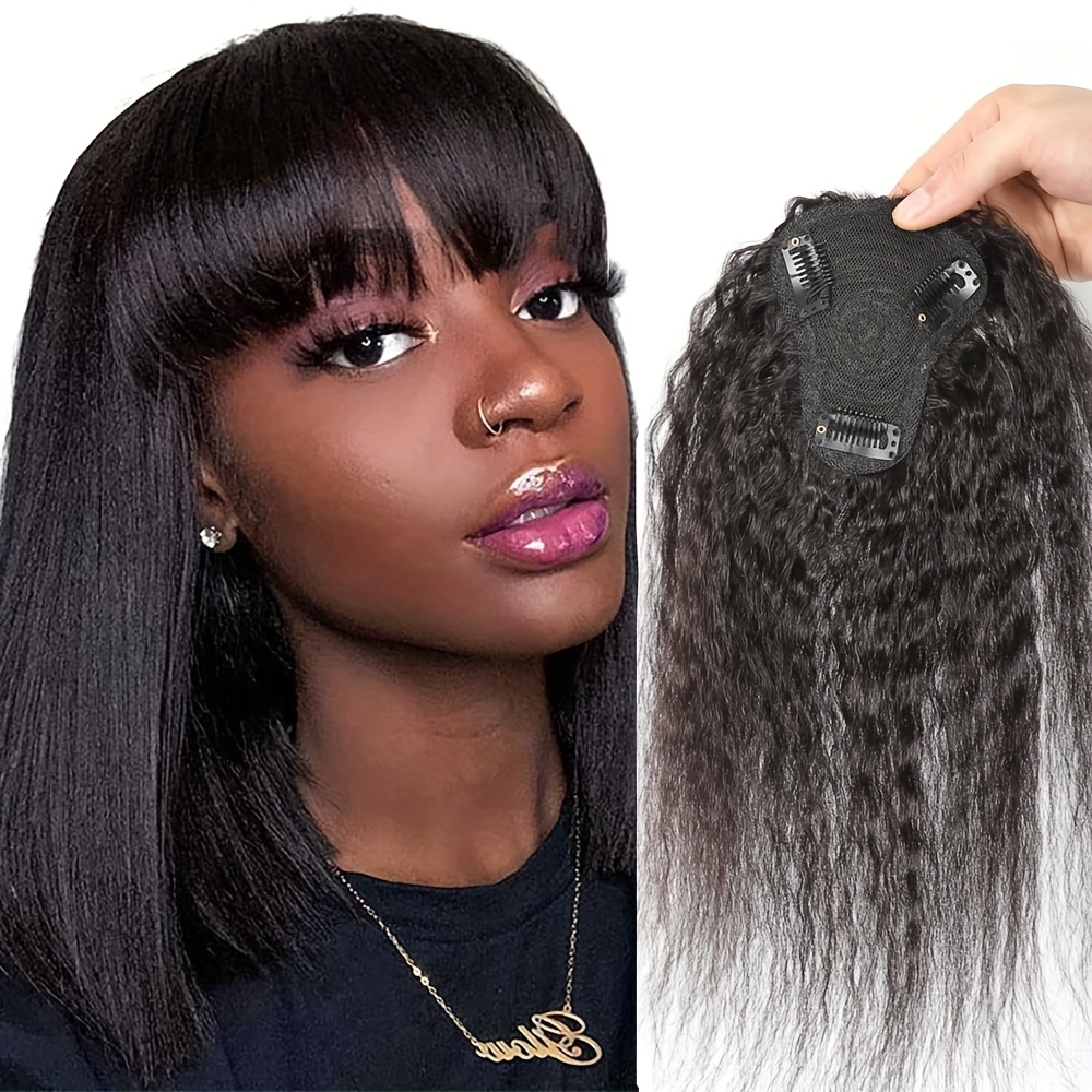 Kinky Straight Topper Hair wit - Hair Bundles review and price