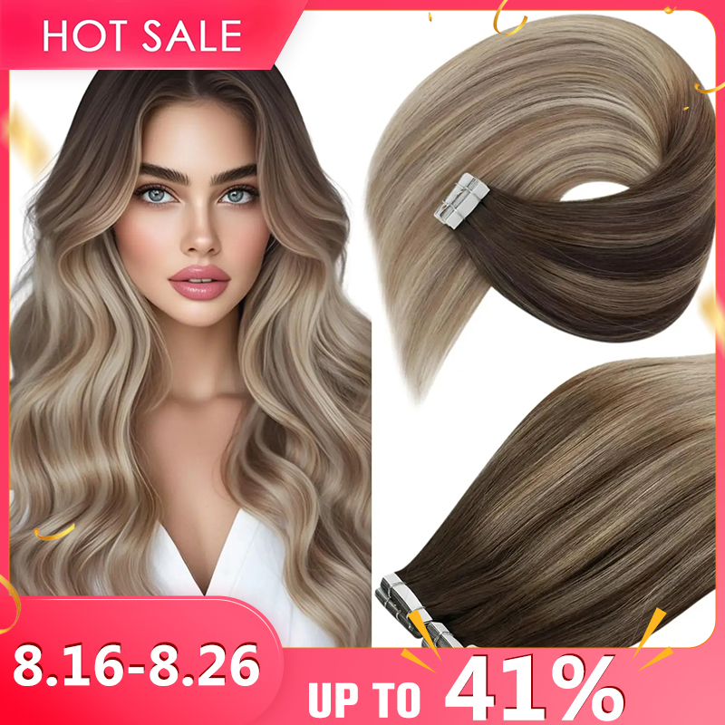 VeSunny Tape in Hair Extension - Invisible Tape In Extensions Real Hair review and price